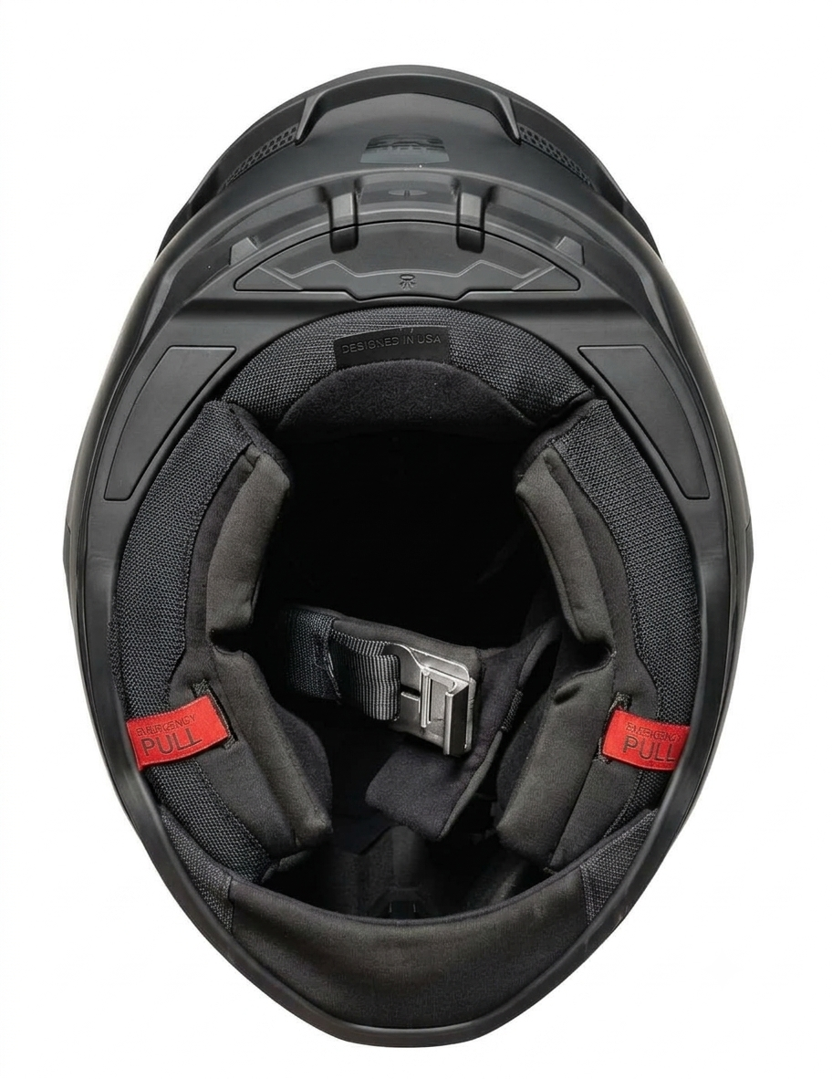 Ruroc Atlas 4.0 Full-Face Motorcycle Helmet (Matte Black) - Image 2